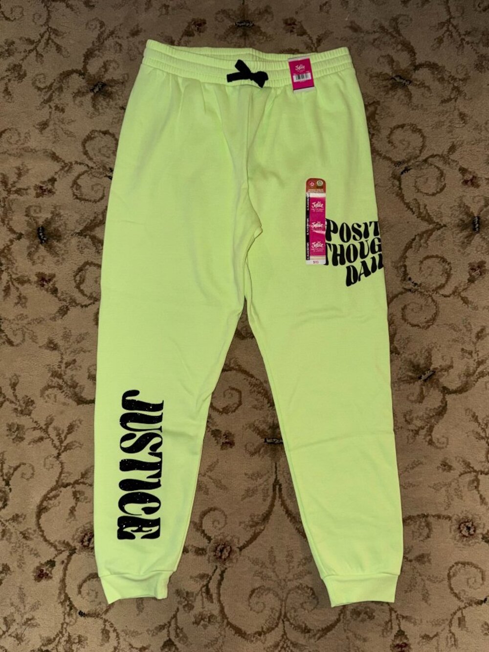 NEW neon justice sweatpants